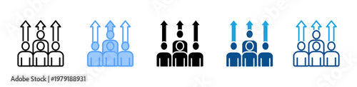 Photos Work Force icon multiple style and collection