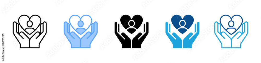 Φωτογραφία Compassion icon multiple style and collection