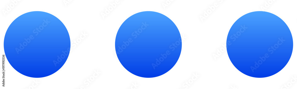 Φωτογραφία Blue horizontal ellipses icon for more options and menu interface