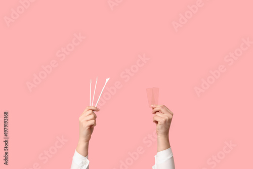 Doctor's hands with pap tes...
