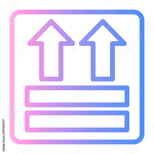 packaging Line Gradient Icon