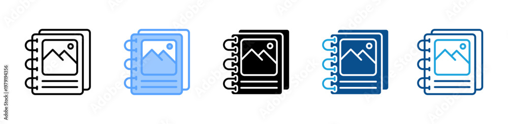 Foto Binding icon multiple style and collection