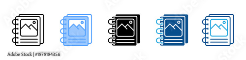 Foto Binding icon multiple style and collection