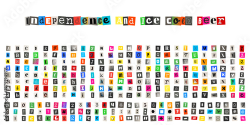 Anonymous Ransom Note Alphabet Kit for True Crime Podcast and Mystery Content Creation