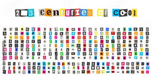 Ransom Note Style Alphabet for Anonymous Letter and True Crime Podcast Art