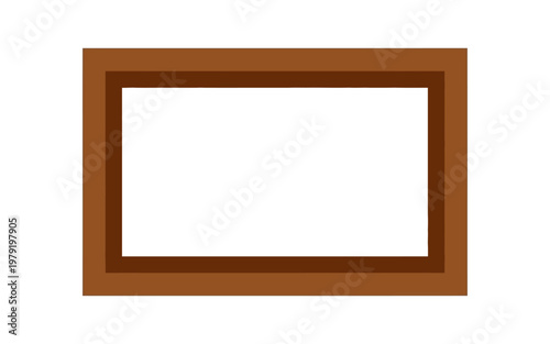 Brown frame border rectangle