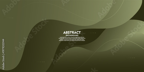 Abstract green wave background. Simple and trendy pattern shape background design. Vector eps10