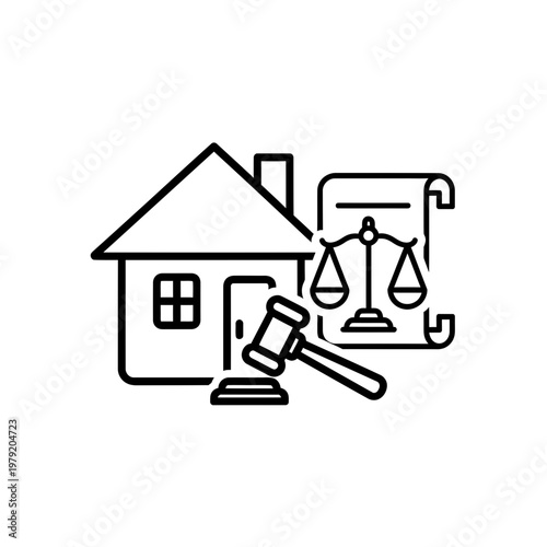 Real Estate Law and Property Litigation Icon