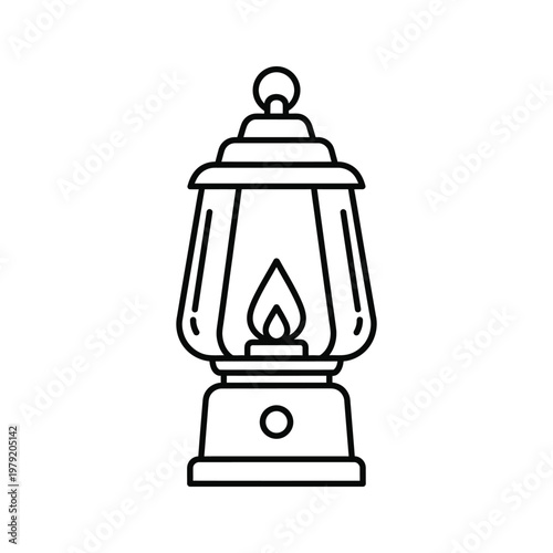 Lantern Fire Light Illumination Commercial Symbol