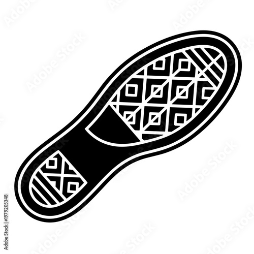 vector illustration of an illustration of an shoe prints
