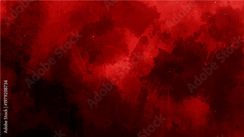 Vector Dramatic blood-red textured art piece features swirling forms and abstract pattern looks with crimson hue and deep shadows create sense of tension
