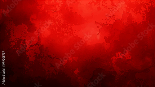 Vector Red abstract watercolor background evokes sense of passion, emotion, energy, and vibrancy, with fluid strokes express artistic creativity and visual interest. Color symbolizes drama, love.