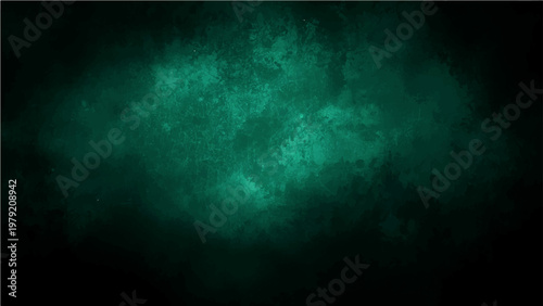 Vector Mysterious emerald green nebula and ethereal backdrop with murky, misty and dark smoke ambiance with shadowy obscure feels cryptic , abstract and evocative