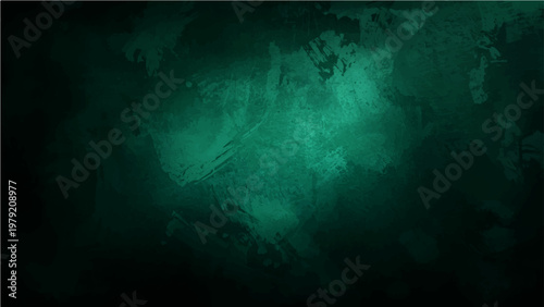Vector Abstract Teal Texture of Dark Artistic Brushstrokes with Elegant Gradients and Grungy Effects 
