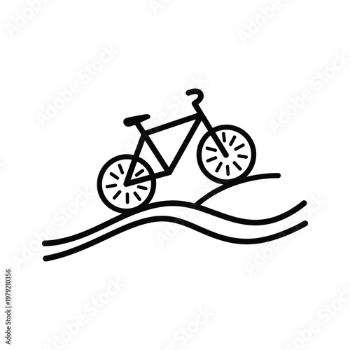 Bike Trail Journey Commercial Vector