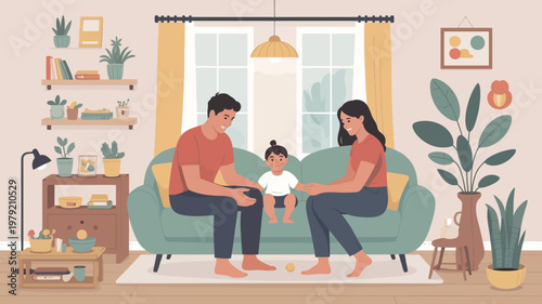 A woman relaxing with a warm drink and a book in a cozy living room