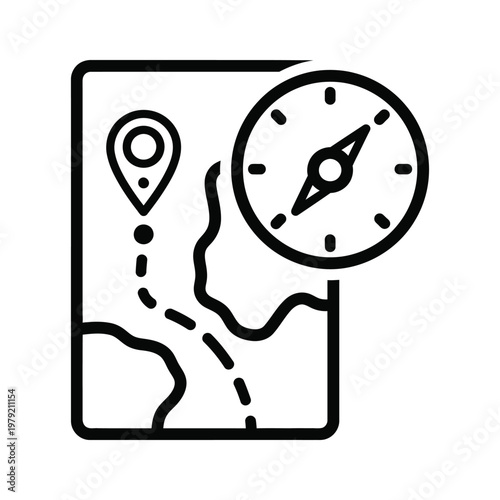Navigation Map Compass Guidance Commercial