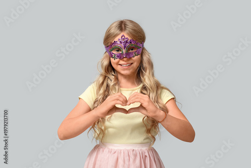 Pretty little girl wearing ...