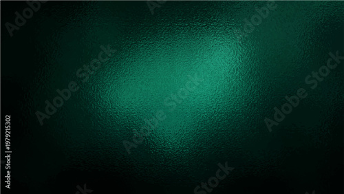 Abstract iridescent glass surface and textured teal hues and dark vignette and elegant design and refined gradient.