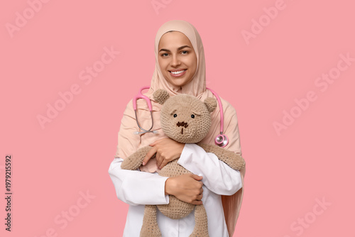 Portrait of female Muslim d...