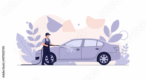 Man Refueling His Car Vehicle.