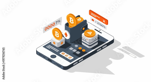 Digital Bitcoin wallet on a smartphone displaying cryptocurrency transactions and exchange rates.