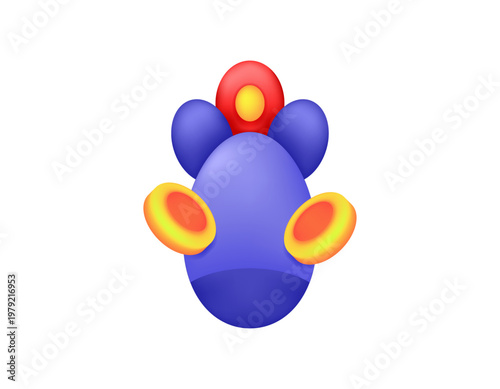 3D illustration of a missile with coins. Economic and war concept. Economic and financial problems due to war conflicts. Losses, crises, impacts. Icons, symbols, elements, 3D vectors. White background