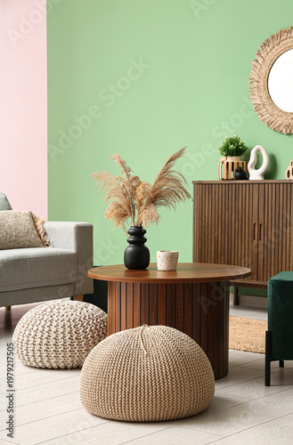 Interior of modern living r...