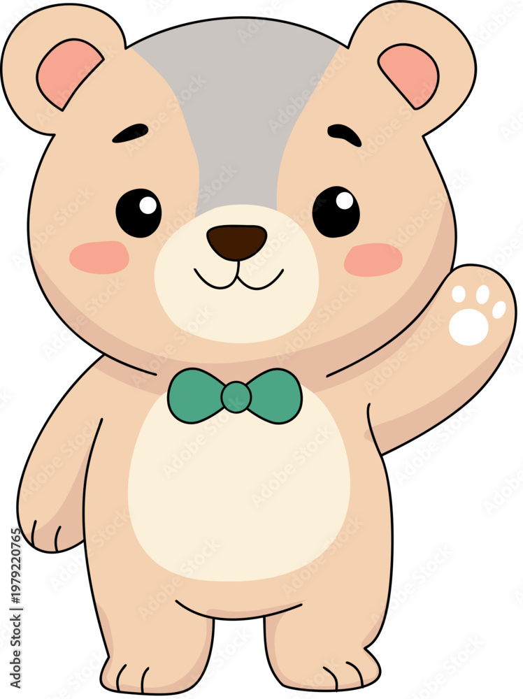 Fototapeta premium Bear cute cartoon 