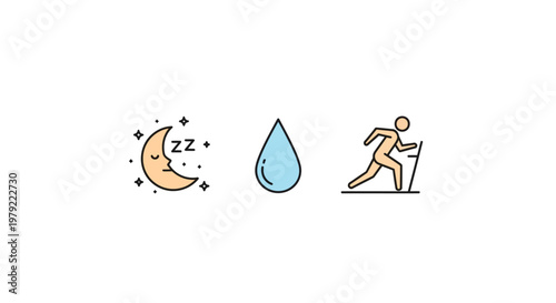 Sleep deprived person running tired.