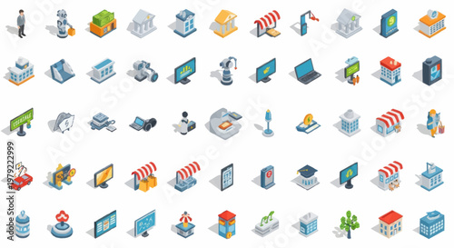 Collection of various computer icons.