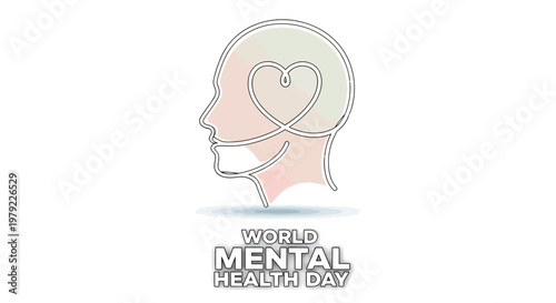 World Mental Health Day Awareness.