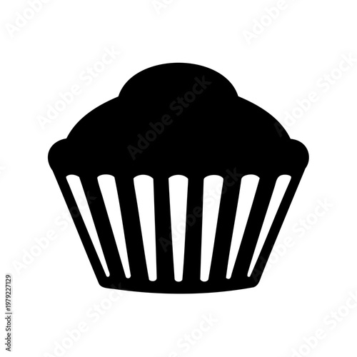 chocolate muffin isolated on white background