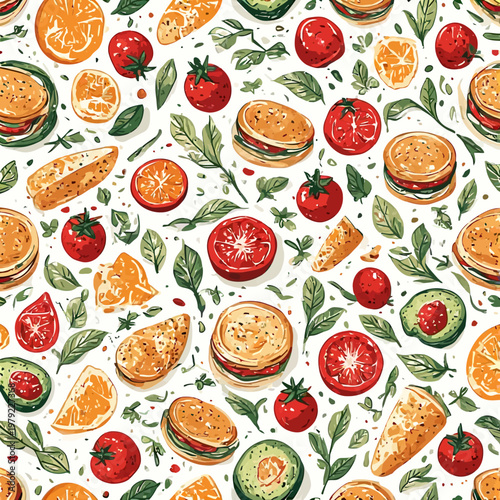 Food Pattern design very cool