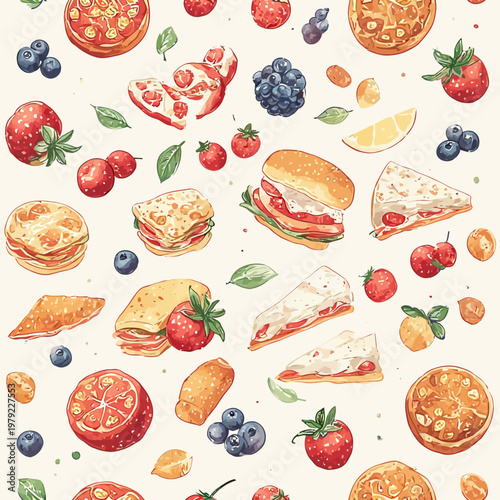 Food Pattern design very cool