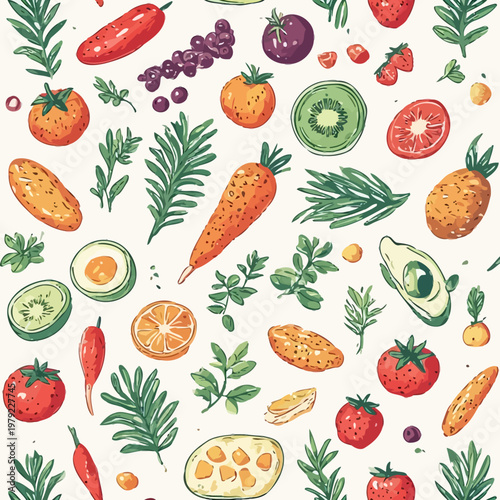 Food Pattern design very cool