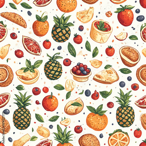 Food Pattern design very cool
