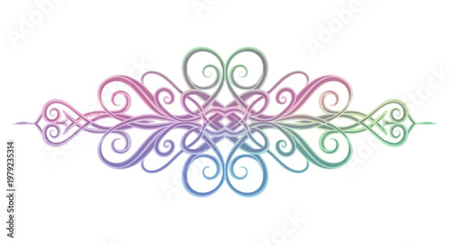 Colorful Swirly Decorative Design.