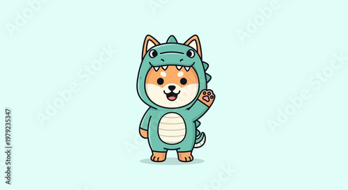 Cute Dog in Costume.