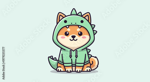 Cute Shiba Inu Dog.