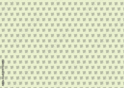 【日本の伝統模様】千鳥・千鳥格子のシームレスパターン（緑系） / Chidori & Chidori-goushi (Houndstooth) – Japanese Traditional Seamless Pattern  (Green Tones)