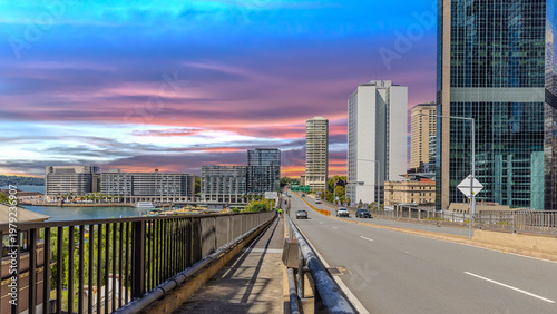 Картината върху платно Residential and Commercial Office high rise building in Sydney CBD Central Busin