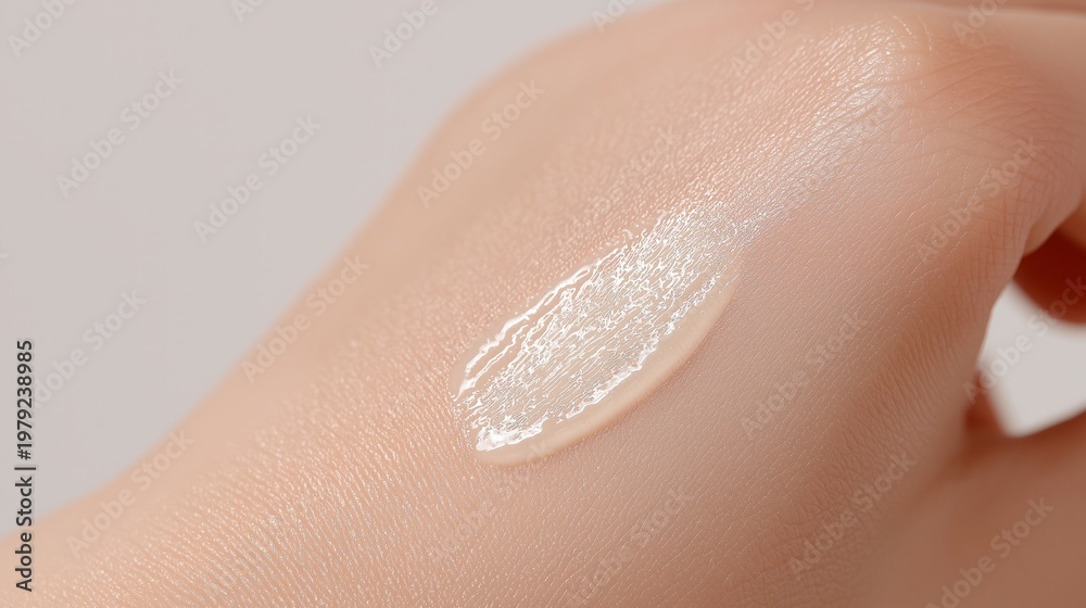 Fototapeta premium Soft glow spreads across gentle skin