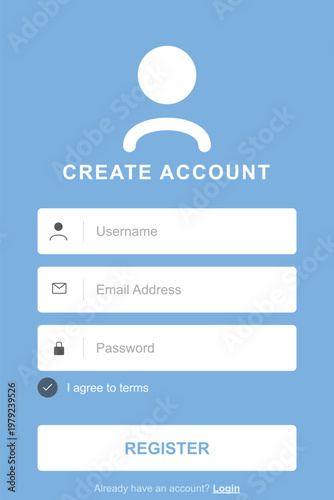A person creating an account on a website with a registration form