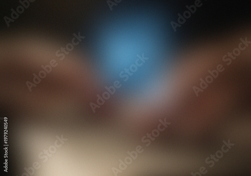 Blurred abstract shades of brown and blue gradient