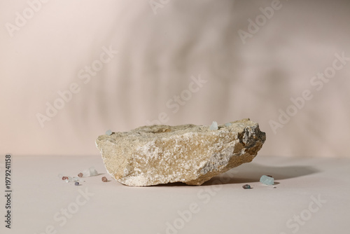 Decorative stone podium on ...