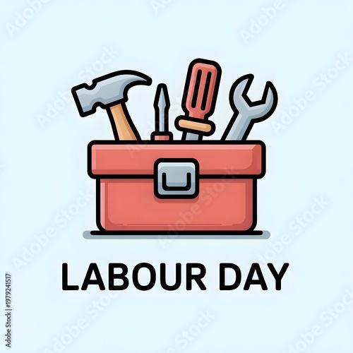 Home improvement logo post. Happy International labor day.