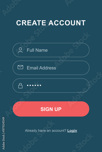A person creating an account on a website with a sign up form