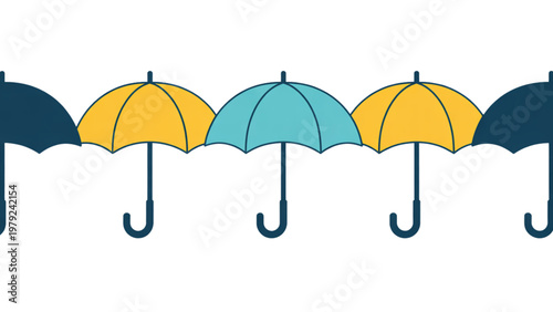 A herd of elephants walking across a savanna with yellow grass isolated on transparent background