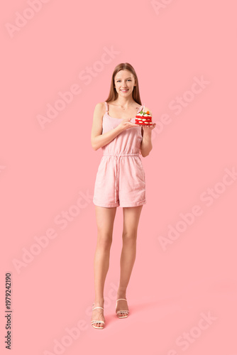 Beautiful young woman with ...